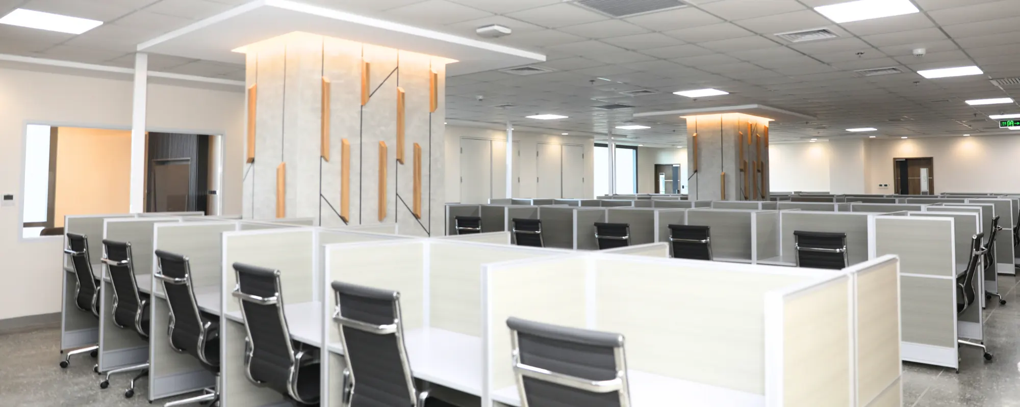Azpired Cebu support floor with prepared workstations for client delivery.